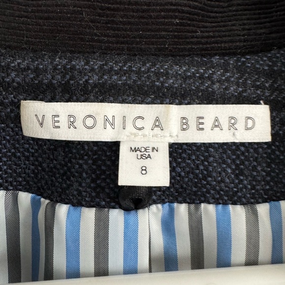 Veronica Beard Gia Peak Lapel Blazer tweed wool size 8 - Picture 7 of 10